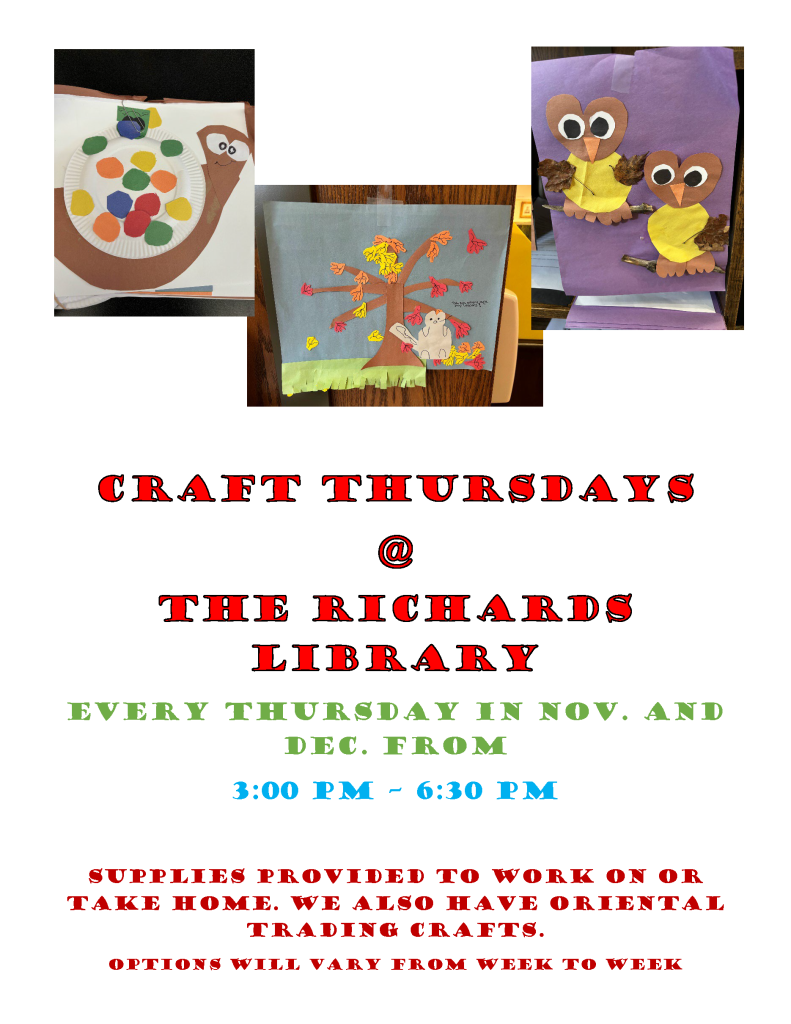 CRAFTS ON THURSDAY